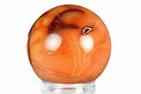 Colorful Carnelian Agate Sphere - Madagascar #286115-1